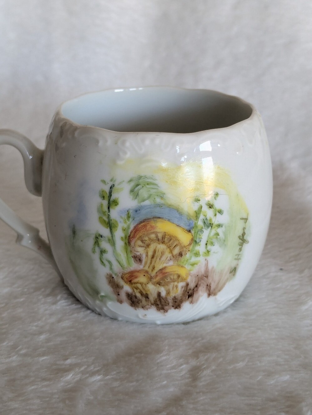 🍄 Vintage 1970s Merry Mushroom Ceramic Mug
